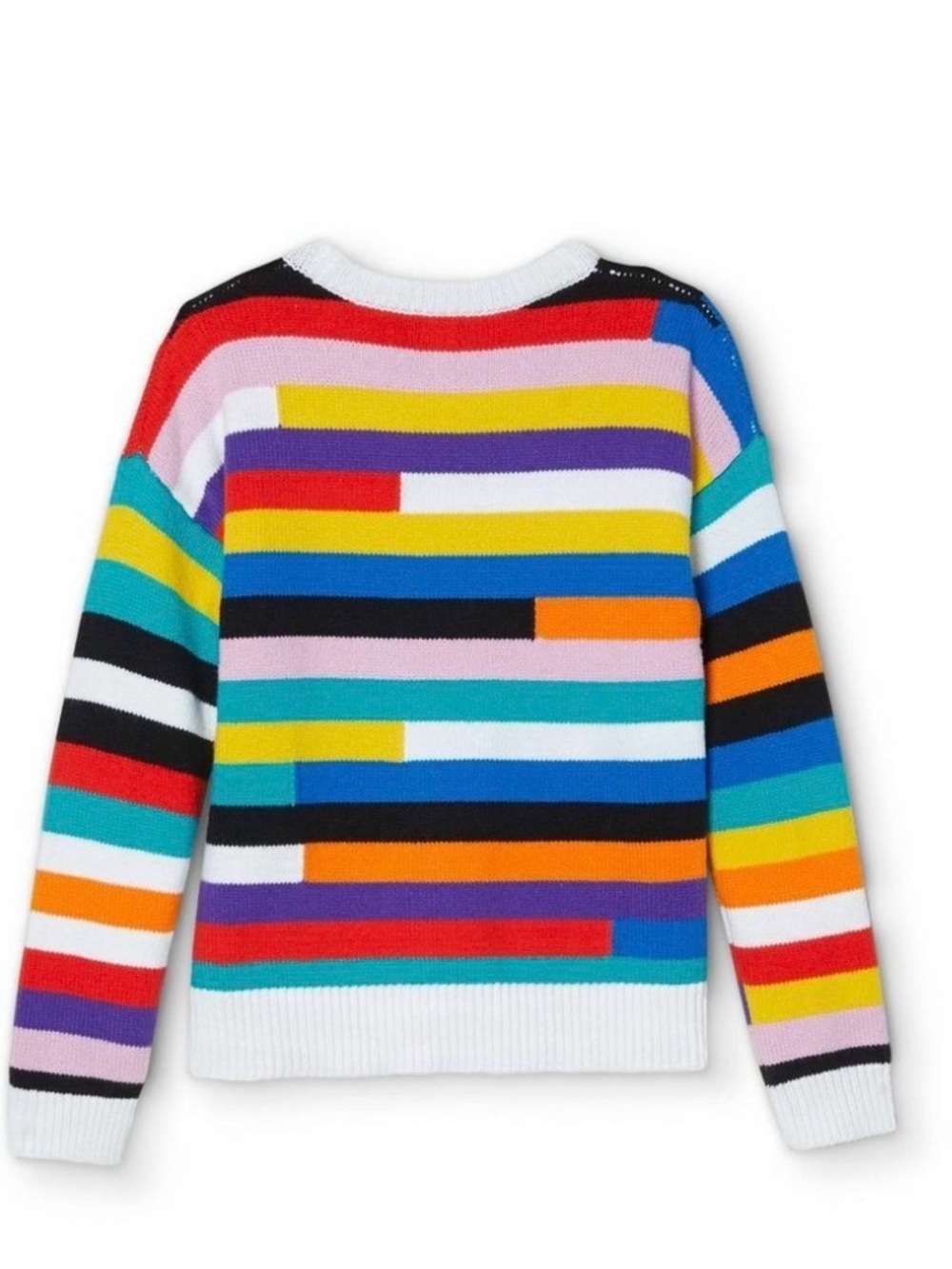 Colorful Striped Knit Sweater